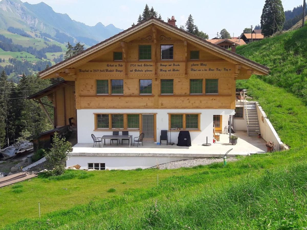 Bed and Breakfast Ferien In Der Bergwelt Von Adelboden Exterior foto